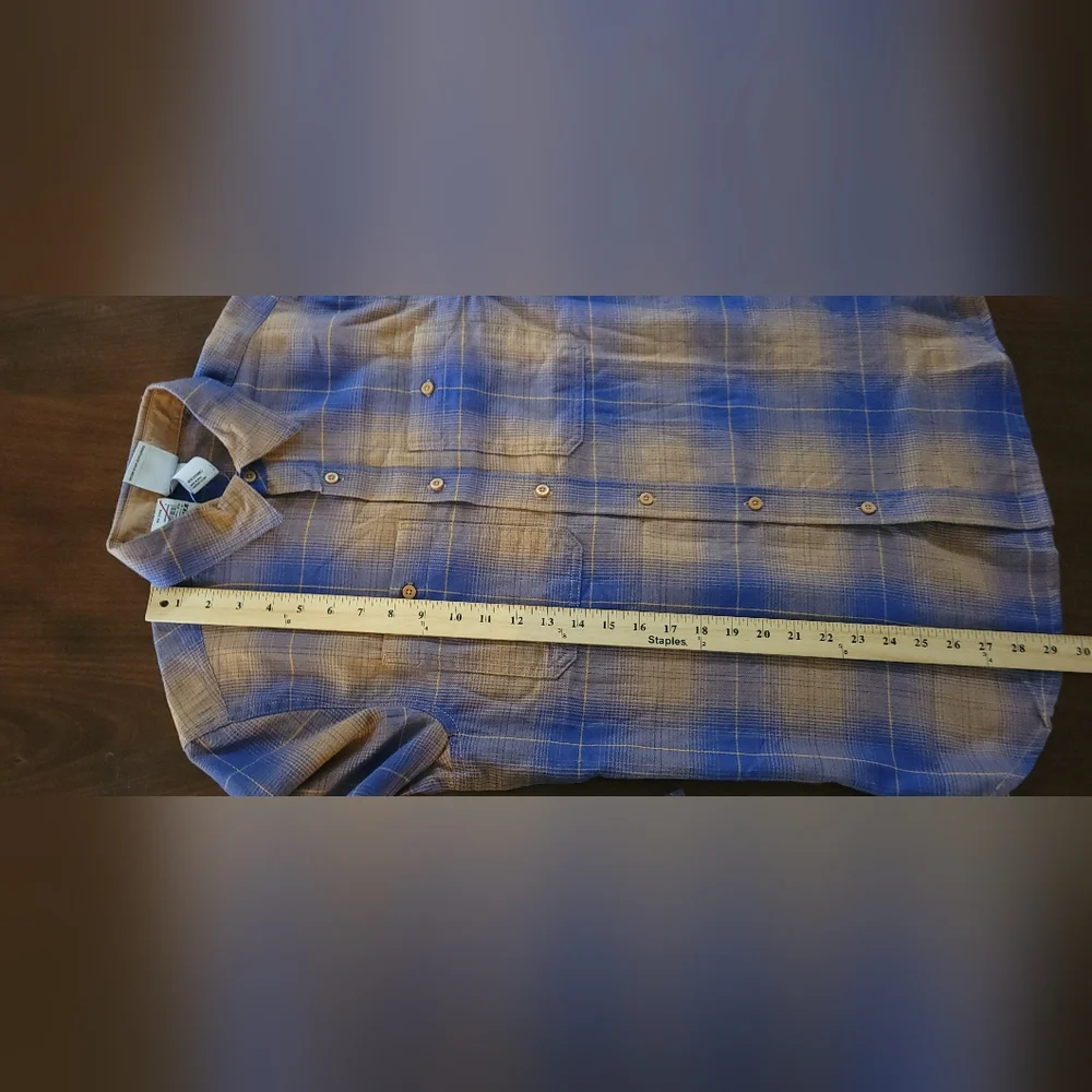 The North Face Mens Arroyo LW Flannel Shirt Size S Almond‎ Butter Plaid NWT